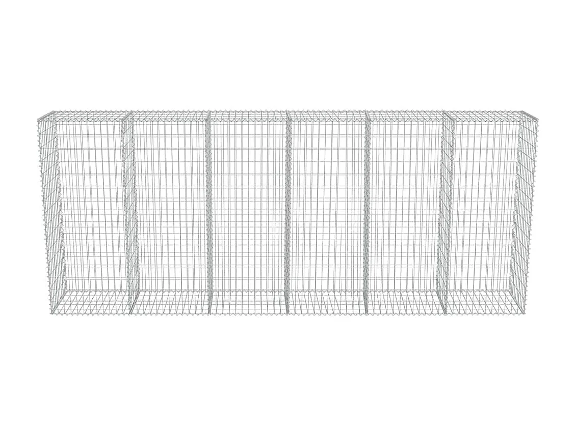 Mur en gabion avec couvercles Acier galvanisé 300 x 50 x 150 cm WVGQ5689