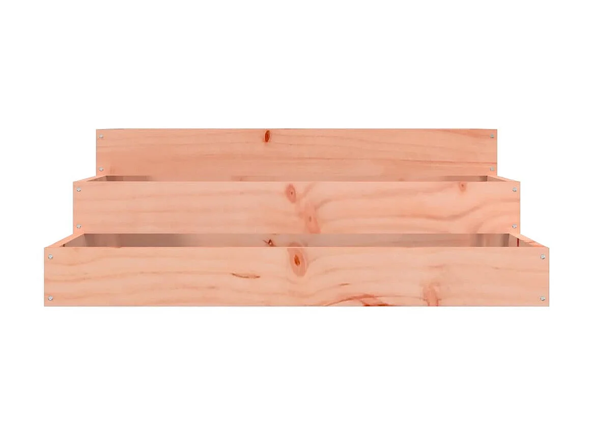 Jardinera de madera maciza de abeto douglas 78x78x27 cm ES26260