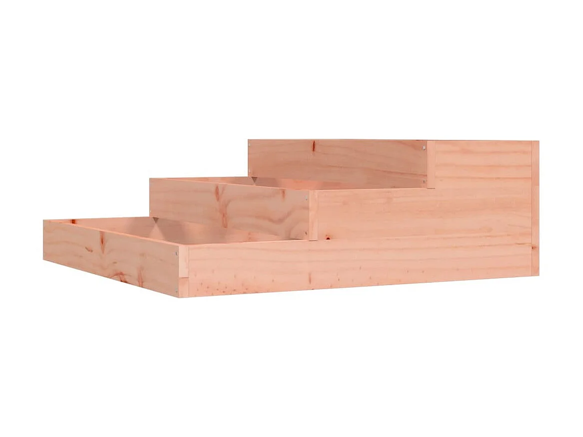 Jardinera de madera maciza de abeto douglas 78x78x27 cm ES26260