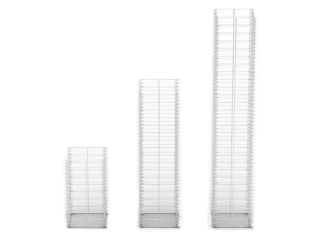 Cestas de muro de gaviones alambre galvanizado 3 unidades ES71581