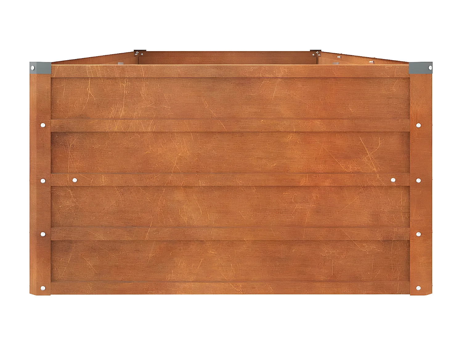 Jardinera oxidado de acero corten 240x80x45 cm ES45062