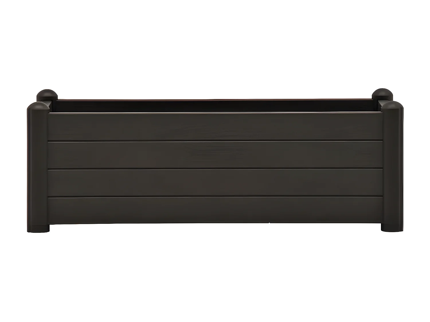 Jardinera elevado de jardín PP gris antracita 100x43x35 cm ES31964