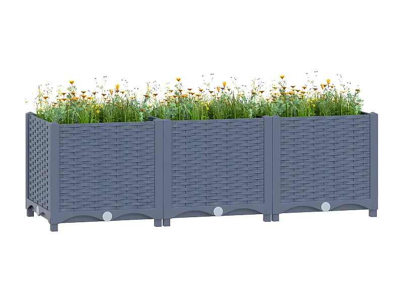 Jardinera polipropileno 120x40x38 cm ES87560