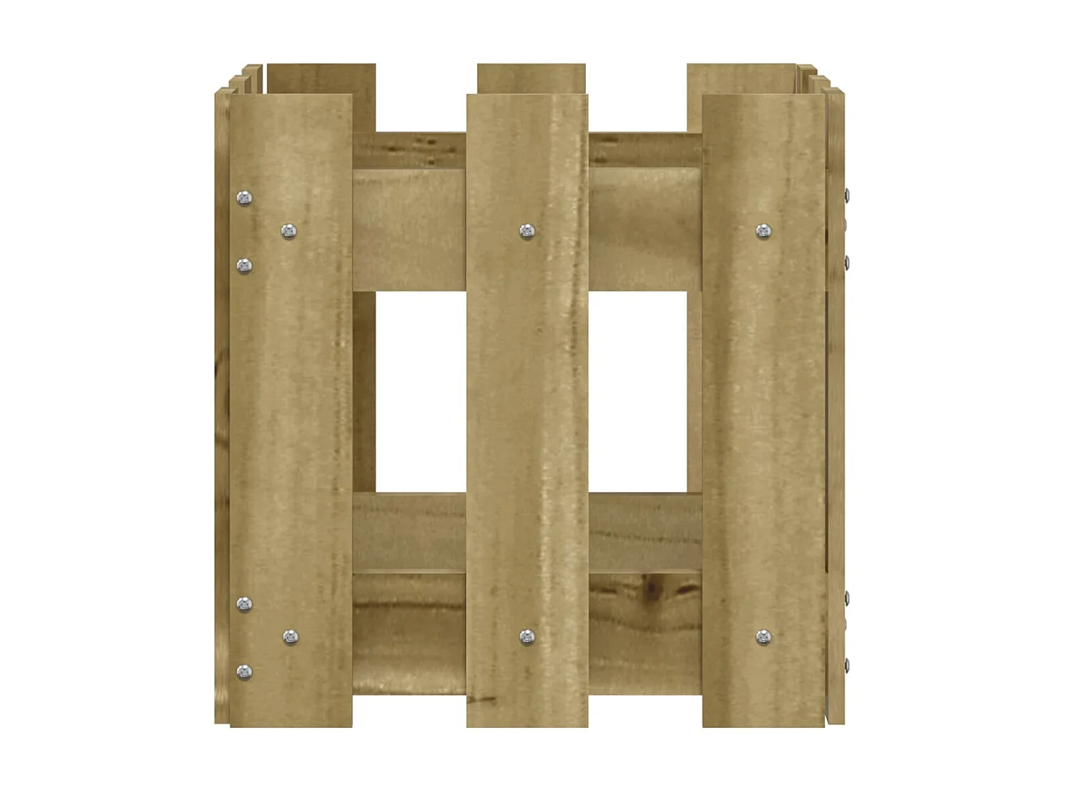 Plantenbak met hekontwerp 30x30x30 cm geïmpregneerd grenenhout NL426462