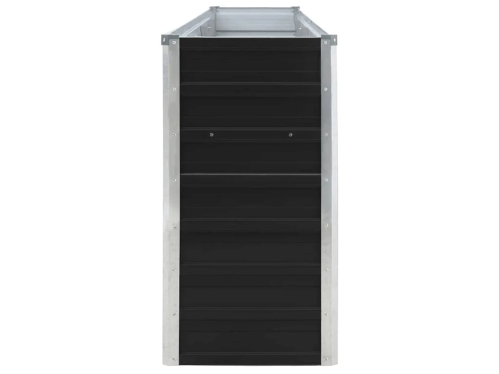 Jardinière 320x40x77 cm Acier galvanisé Anthracite BE6060