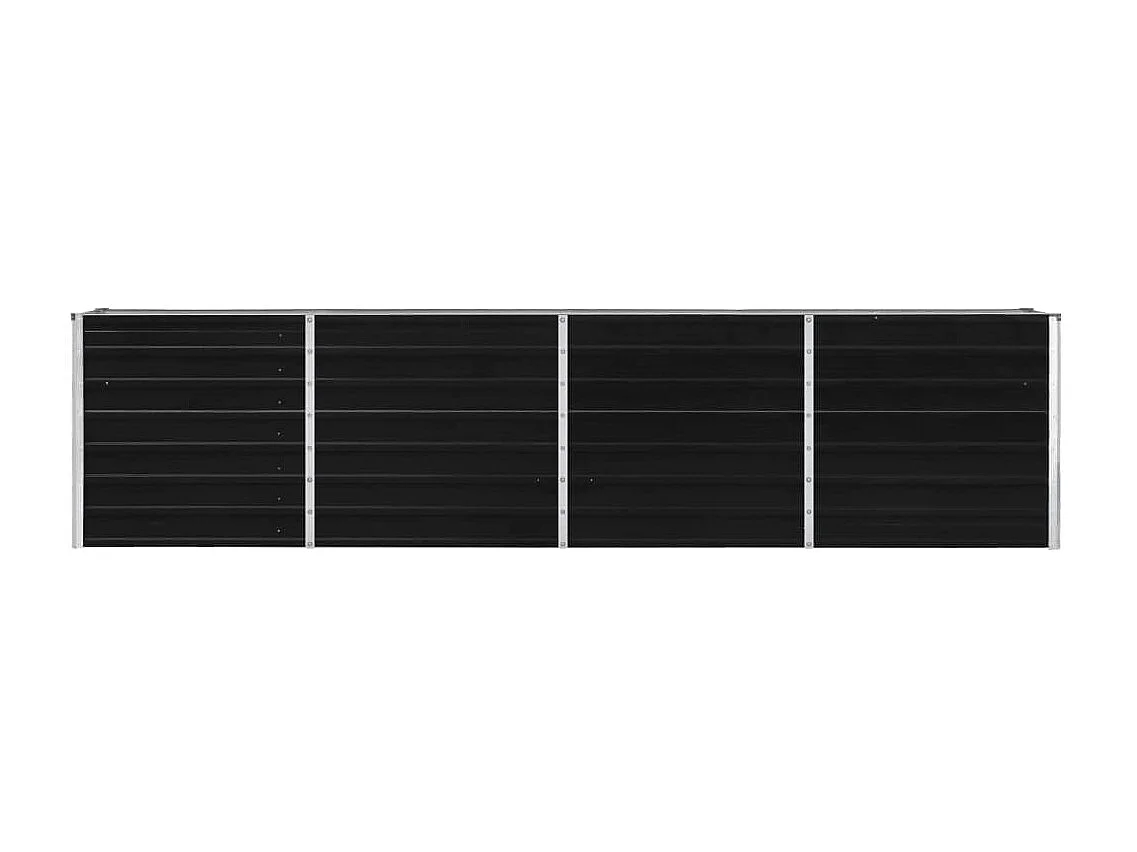 Jardinière 320x40x77 cm Acier galvanisé Anthracite BE6060