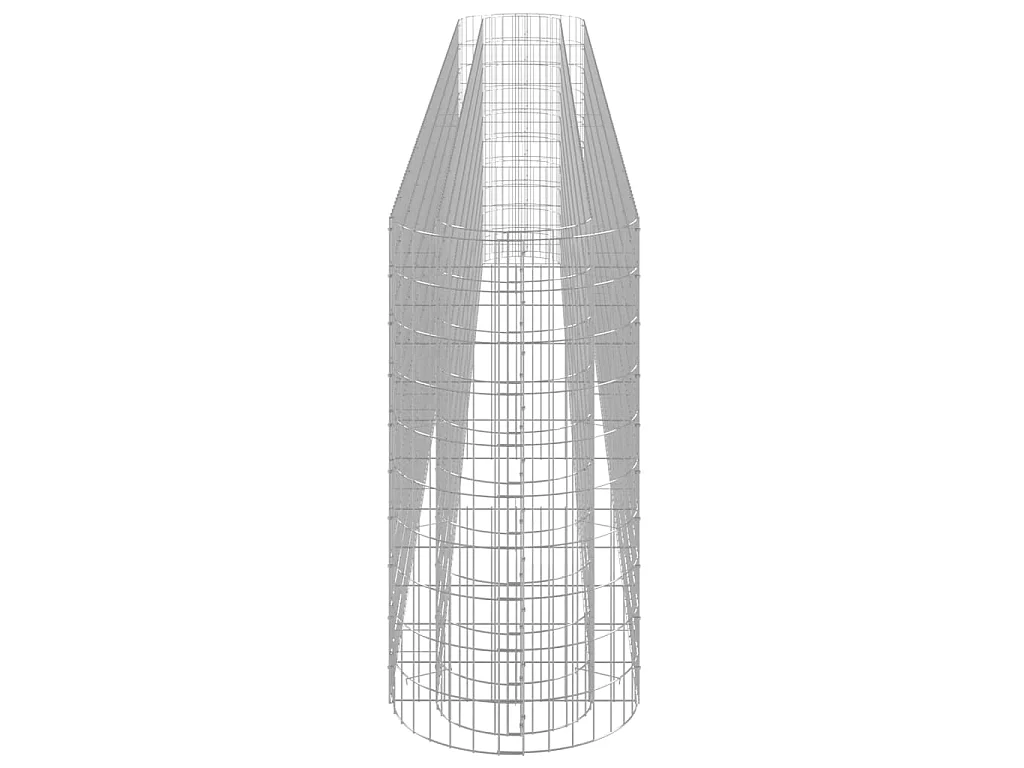 Canteiro elevado/cesto gabião 470x50x100 cm ferro galvanizado PT219724