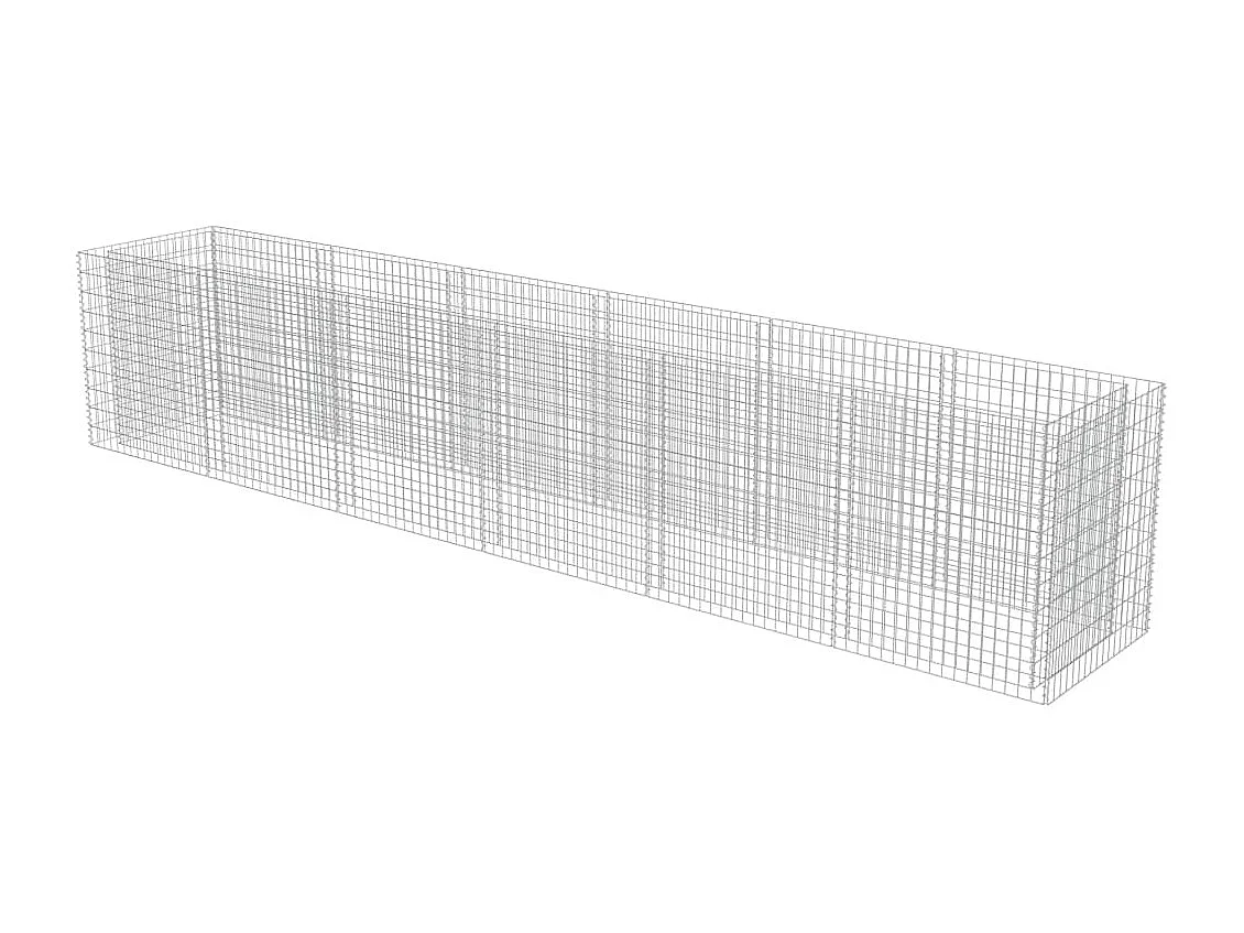 Arriate de gaviones de acero 540x90x100 cm ES58761