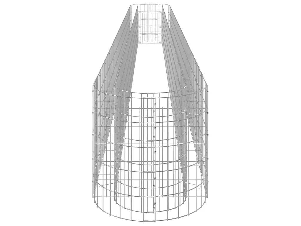 Canteiro elevado/cesto gabião 540x50x50 cm ferro galvanizado PT282955
