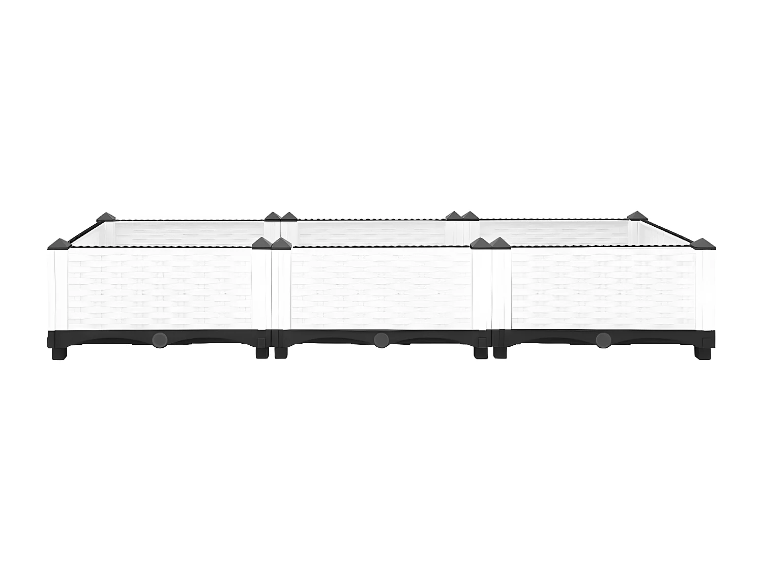 Canteiro elevado 120x40x23 cm polipropileno PT719845