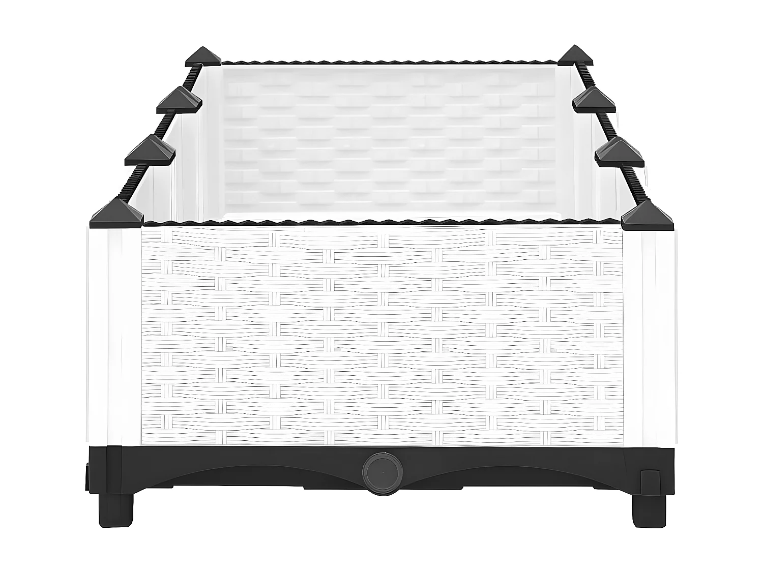 Canteiro elevado 120x40x23 cm polipropileno PT719845