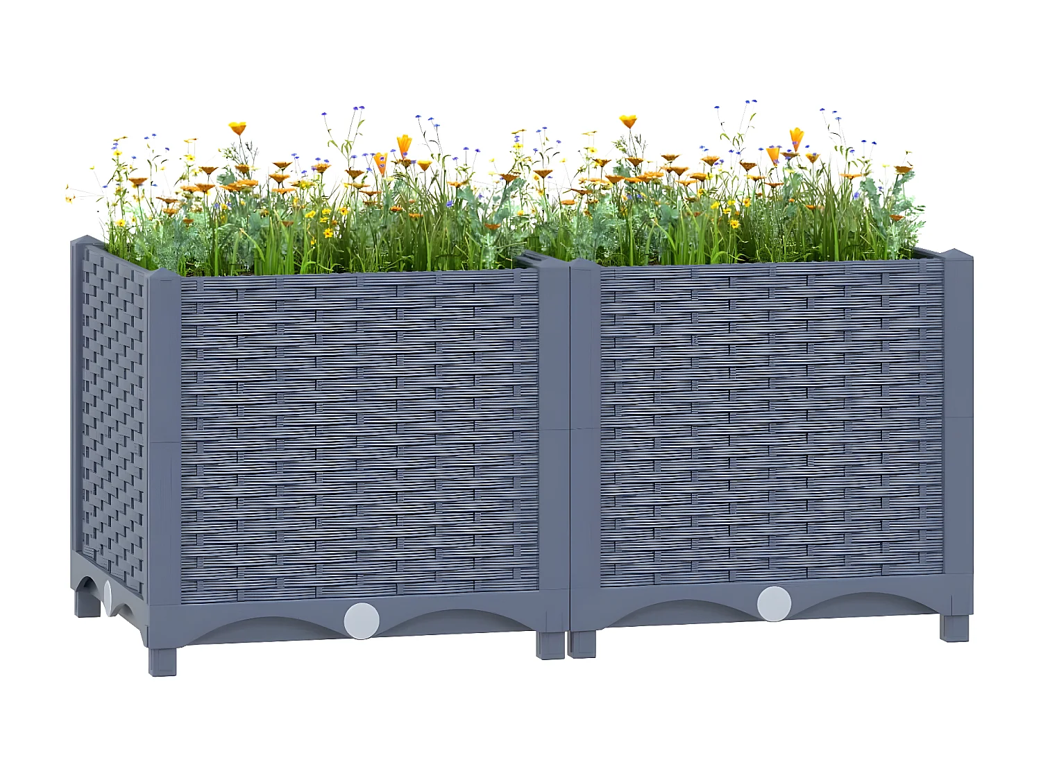 Jardinera polipropileno 80x40x38 cm ES18690