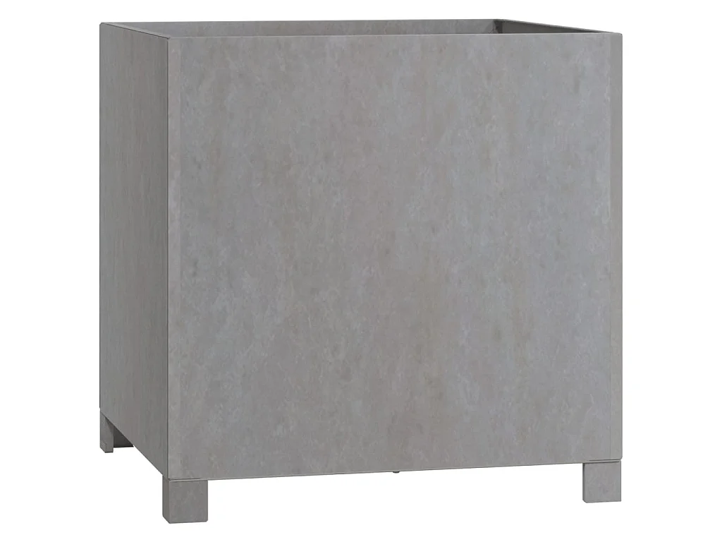 Vaso/floreira c/ pernas 2 pcs 49x47x50cm aço corten enferrujado PT488383