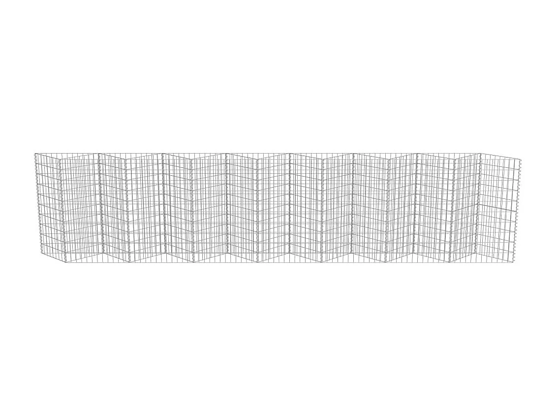 Muro de gaviones de acero 450x30x100 cm ES21920