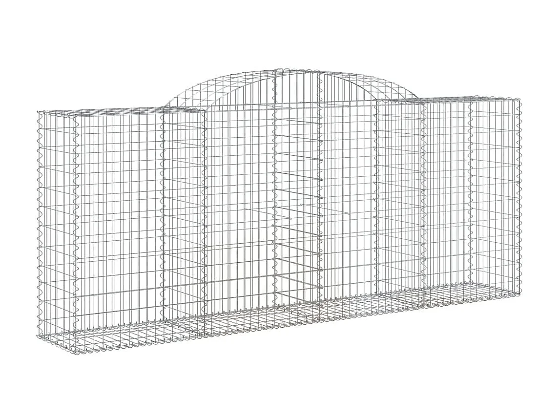 Panier de gabions arqué 300x50x120/140 cm Fer galvanisé WVGQ6131
