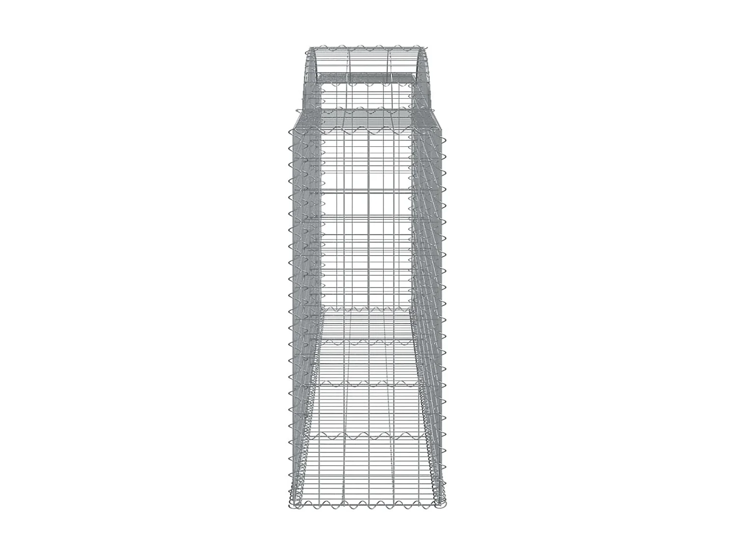 Panier de gabions arqué 300x50x120/140 cm Fer galvanisé WVGQ6131
