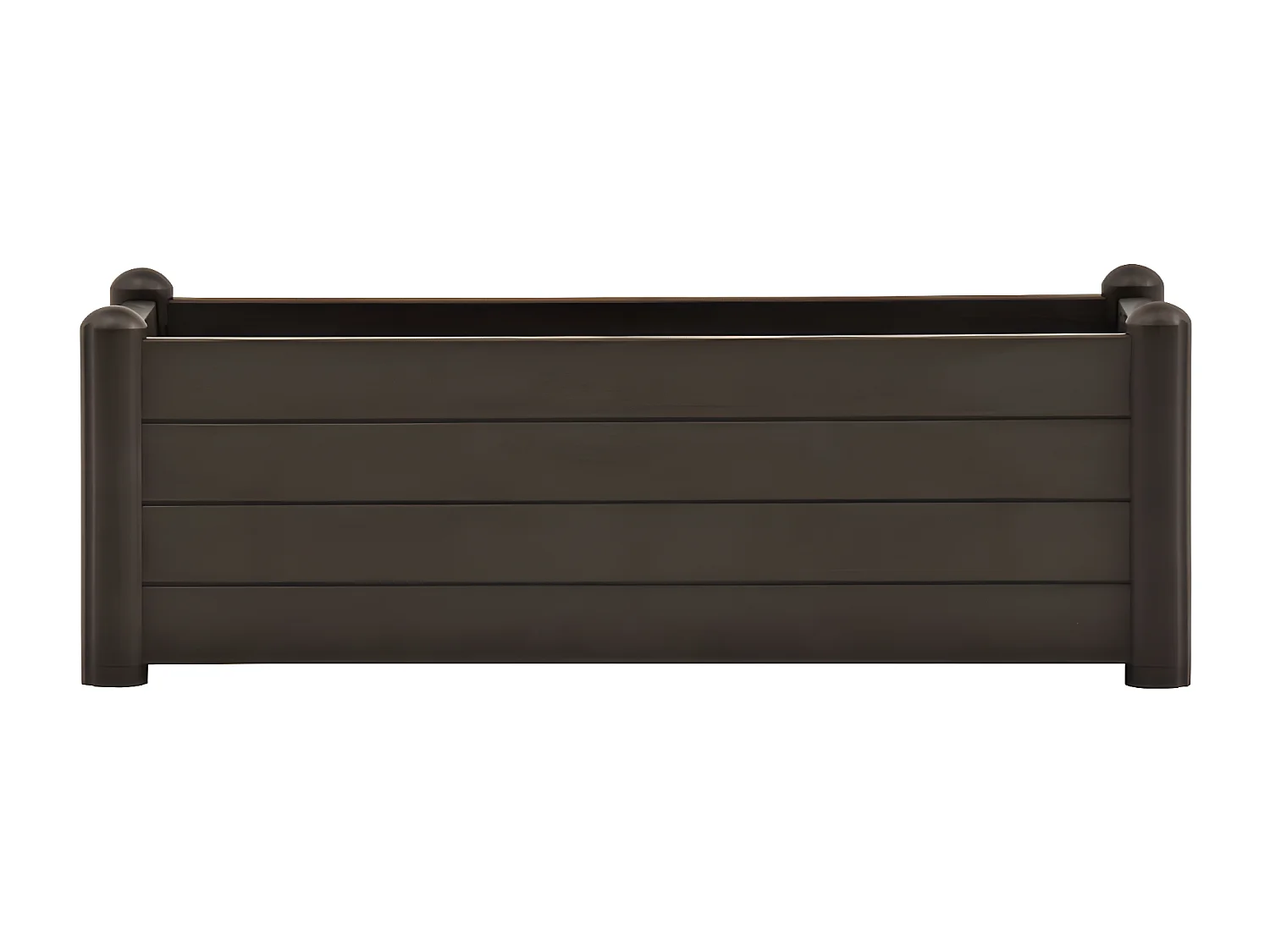 Jardinera elevado de jardín PP color moca 100x43x35 cm ES90586