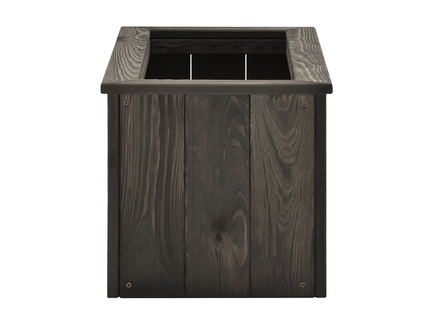 Jardinière Lit surélevé Gris foncé 74x32x30 cm Bois de pin massif WVGQ3413