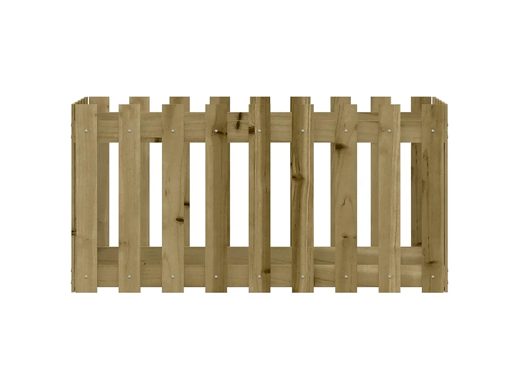 Plantenbak verhoogd hekontwerp 100x50x50 cm geïmpregneerd hout