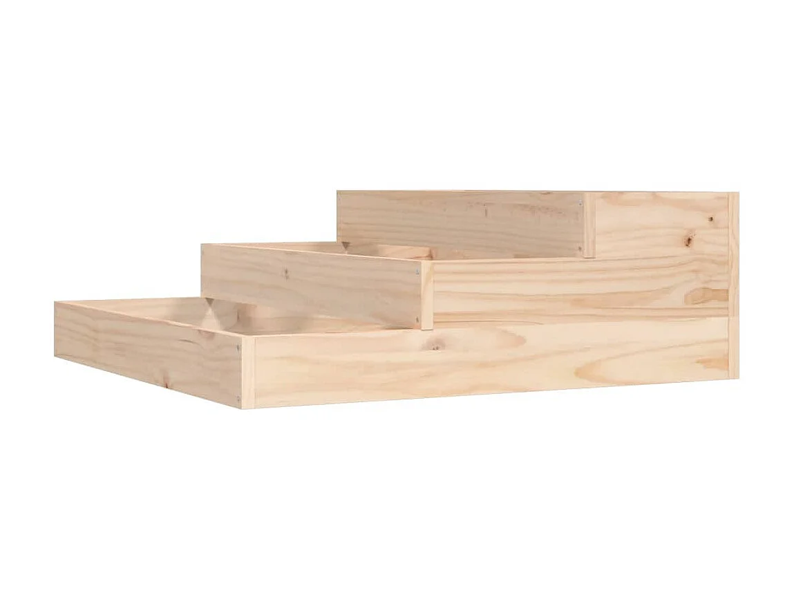 Jardinière 78x78x27 cm Bois massif de pin BE6226