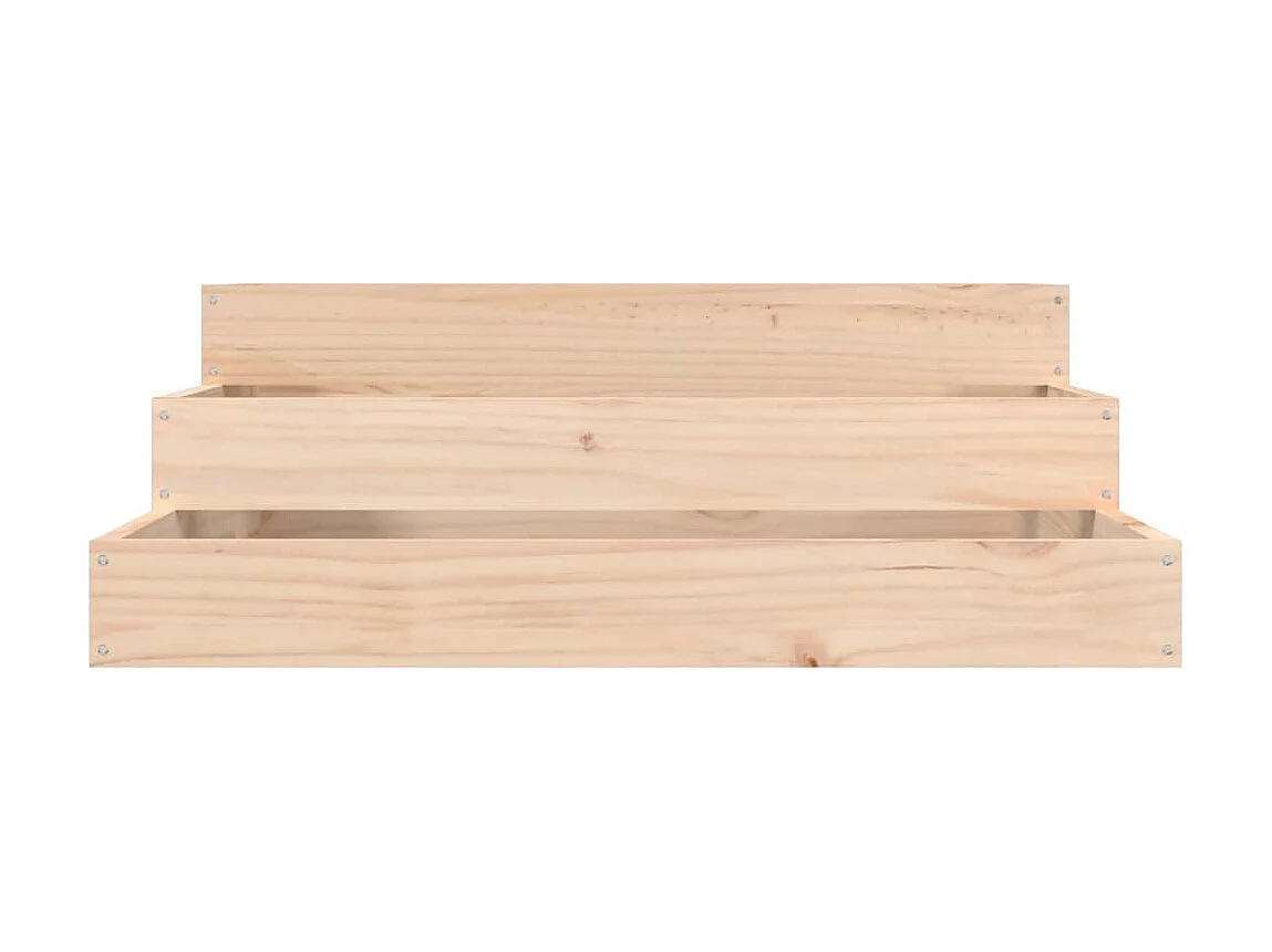 Jardinière 78x78x27 cm Bois massif de pin BE6226