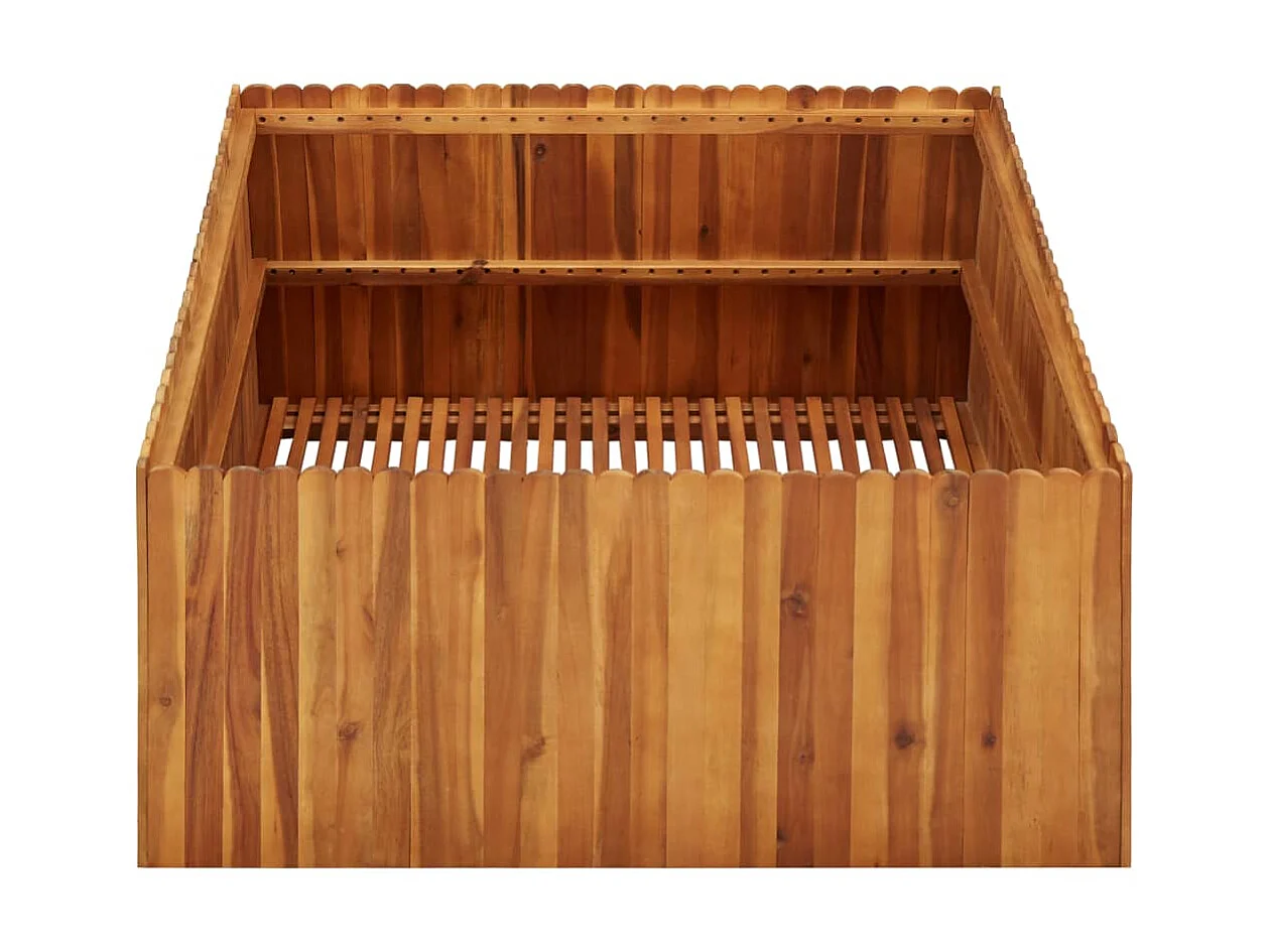 Plantenbak verhoogd 100x100x50 cm massief acaciahout