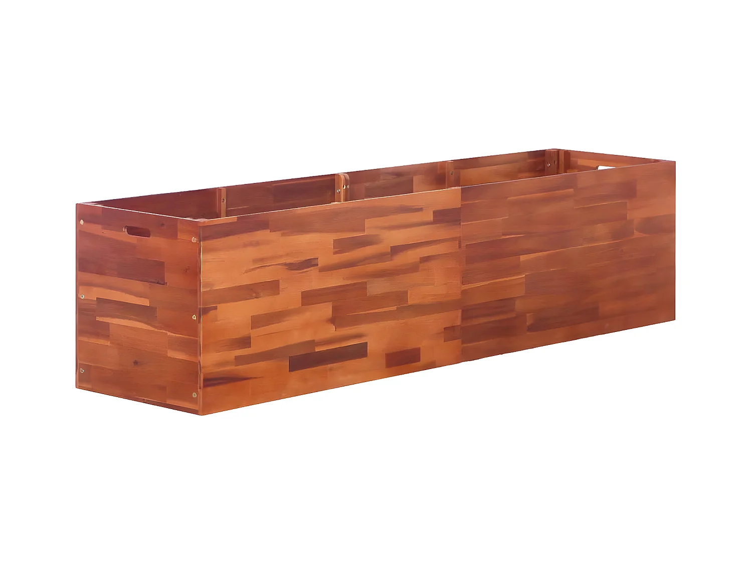 Jardinera de madera de acacia 200x50x50 cm ES78776