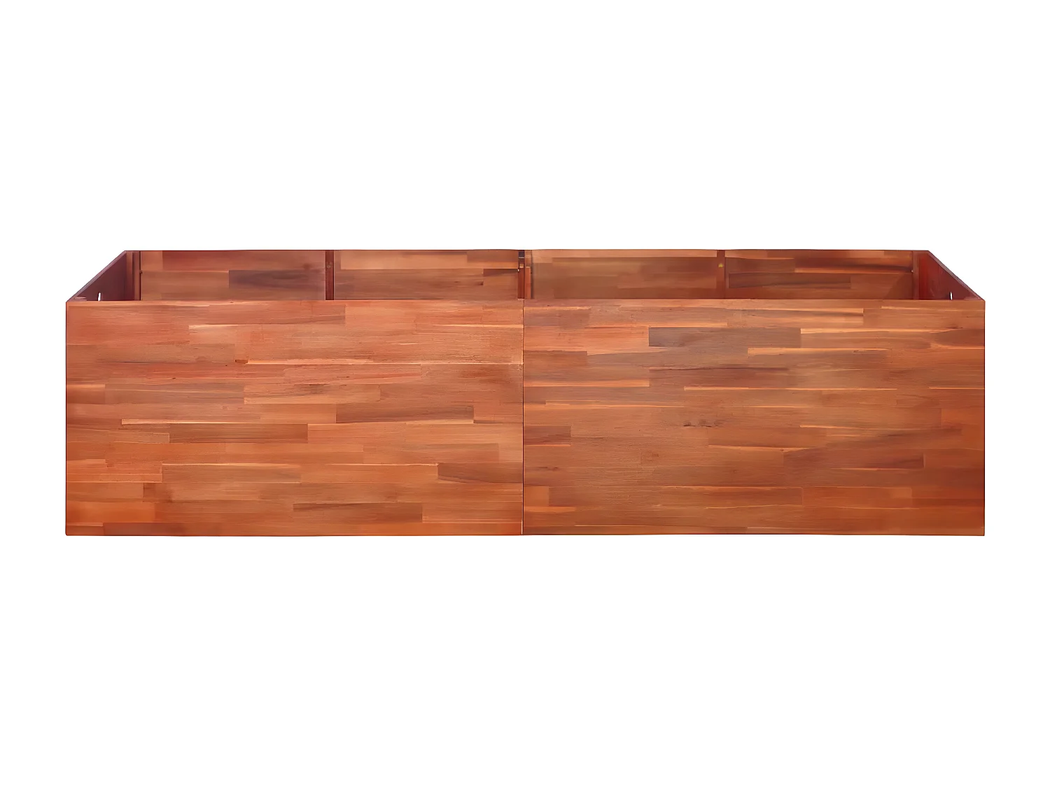 Jardinera de madera de acacia 200x50x50 cm ES78776