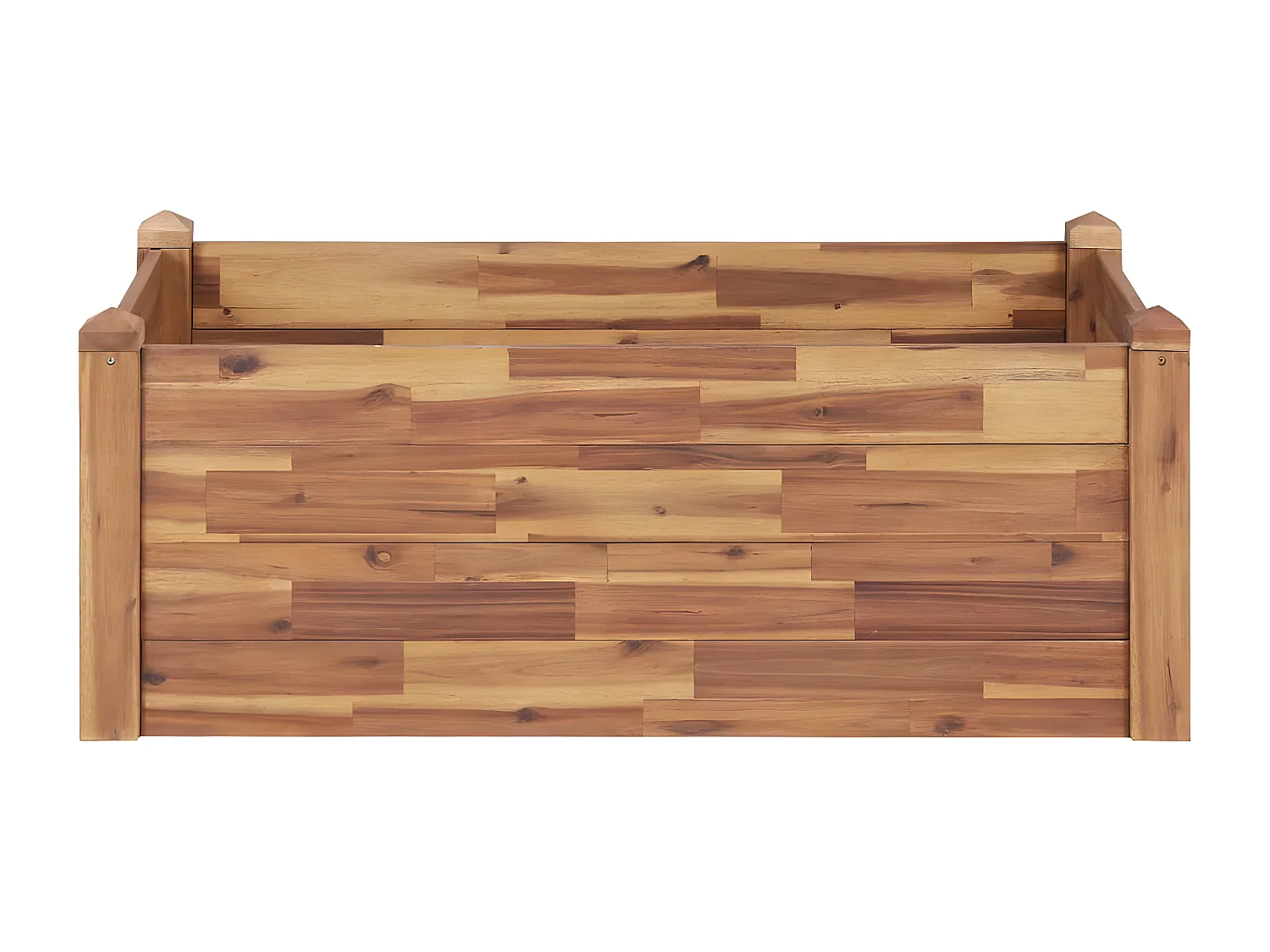 Jardinera de madera maciza de acacia 110x60x44 cm ES50270