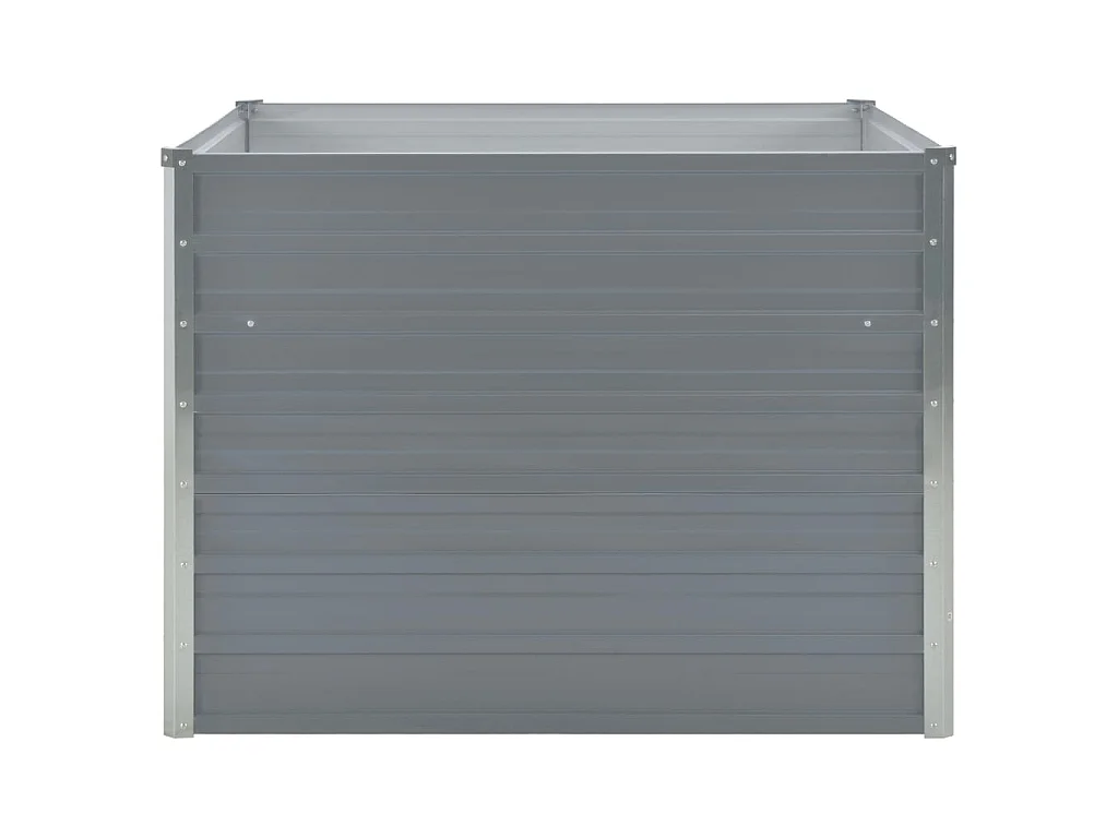 Plantenbak verhoogd 100x100x77 cm gegalvaniseerd staal grijs NL920514
