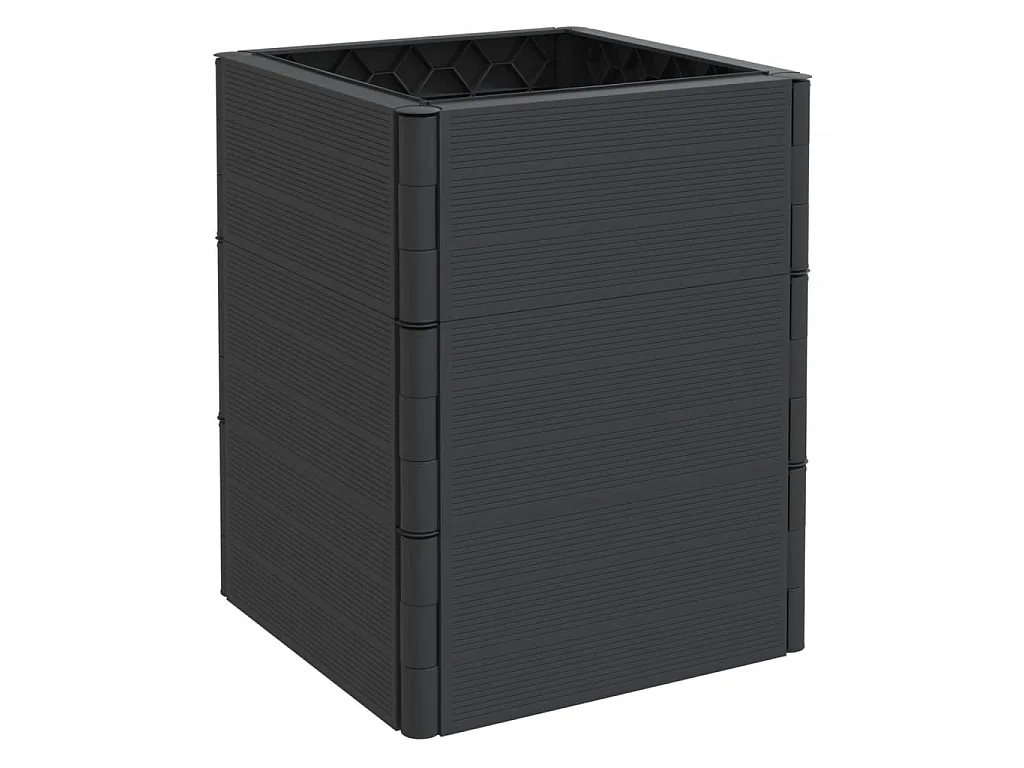 Jardinières de jardin 2 pcs anthracite PP BE4231