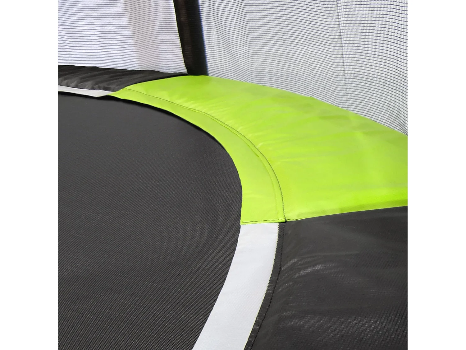 Kangui - Trampoline de jardin 426 cm + filet de sécurité  JUMPI Vert/Noir 430