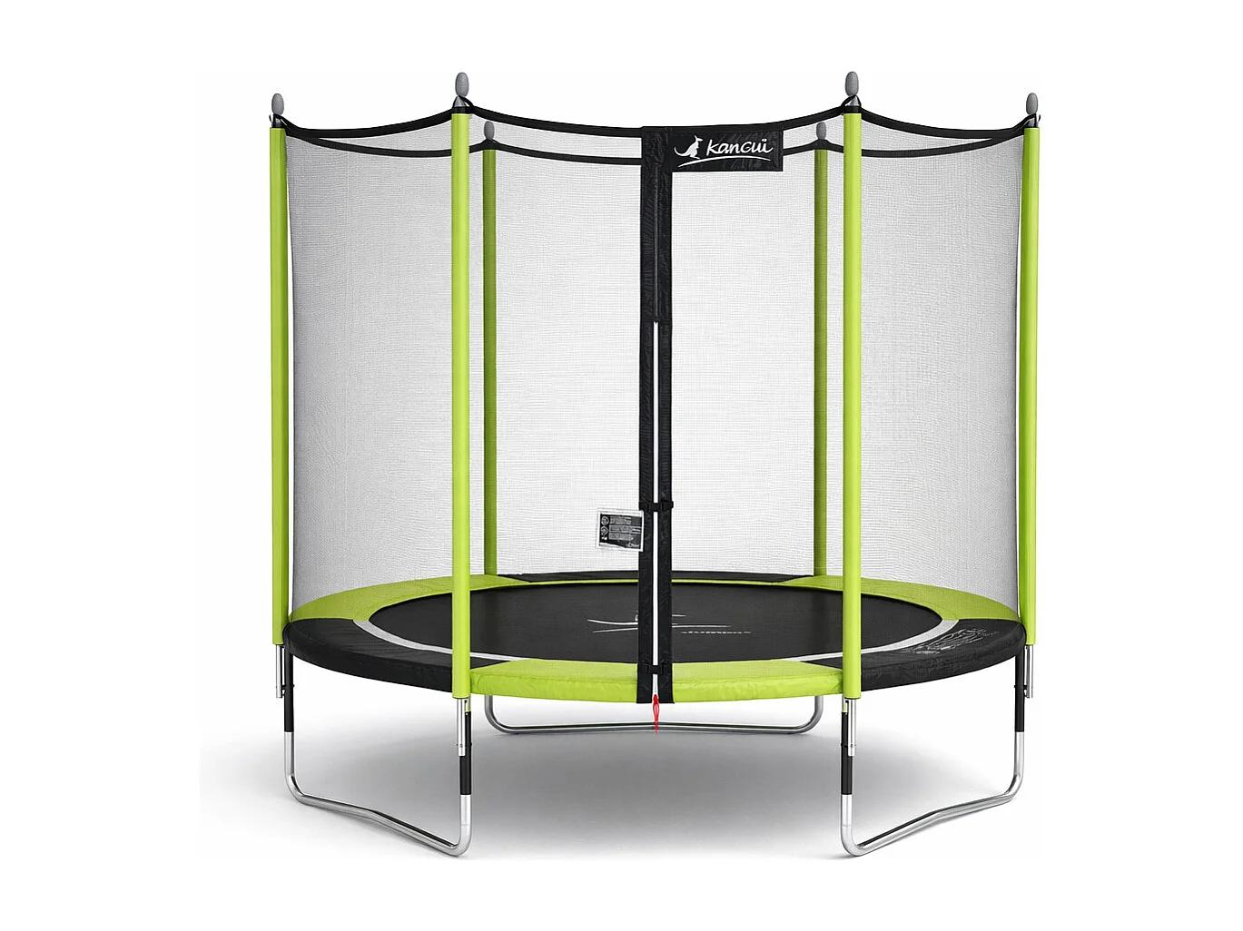 Kangui - Trampoline de jardin 305 cm + filet de sécurité JUMPI Vert/Noir 300