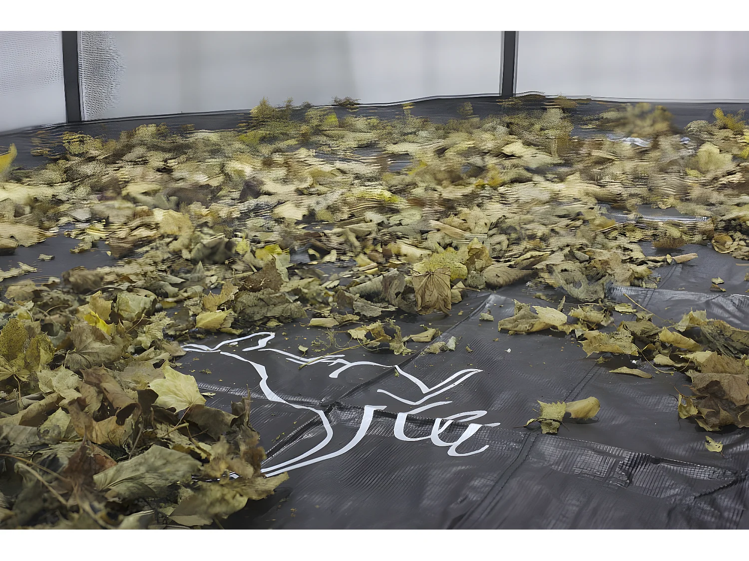 Kangui - Bâche de protection pour trampoline 360 en PVC noir