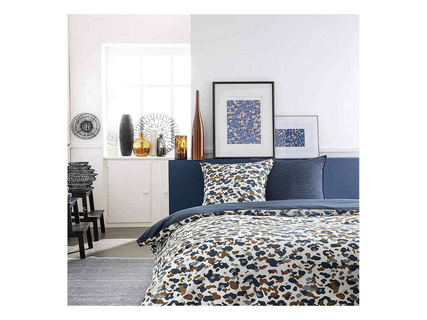Housse de couette réversible et taie d'oreiller Today 100% coton 4.54 : Taille - 220 x 240 cm