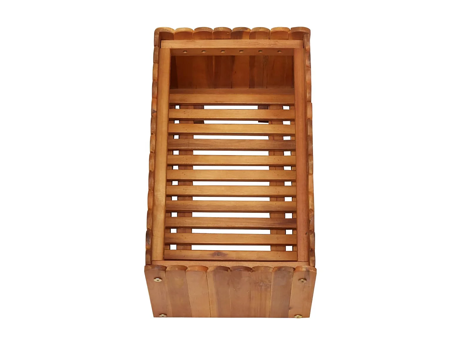 Vaso/floreira de jardim 50x30x25 cm madeira de acácia maciça PT745054