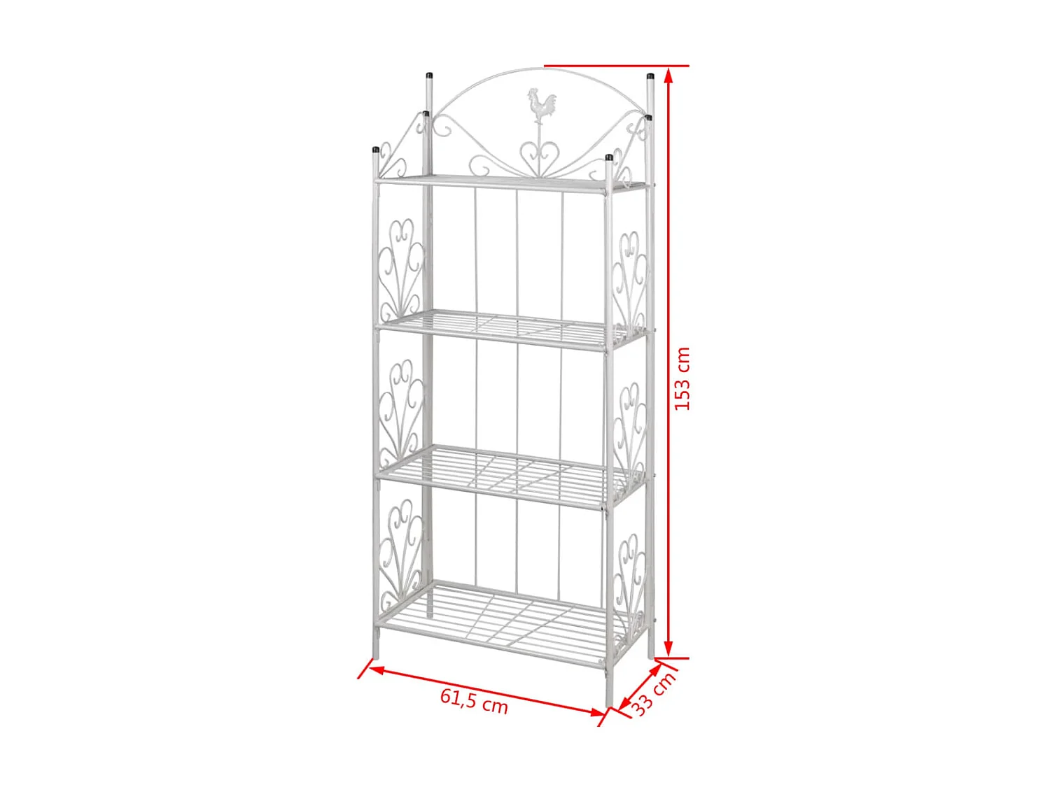 Jardinière Support pour plantes Carré Blanc BE9387