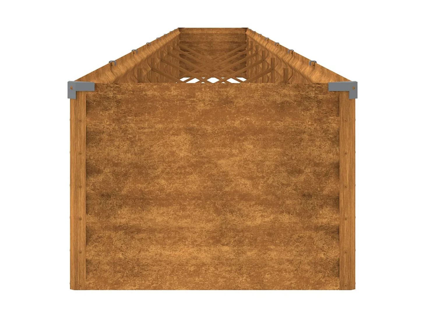 Jardinière Lit surélevé de jardin 770x50x36 cm acier corten WVGQ3790