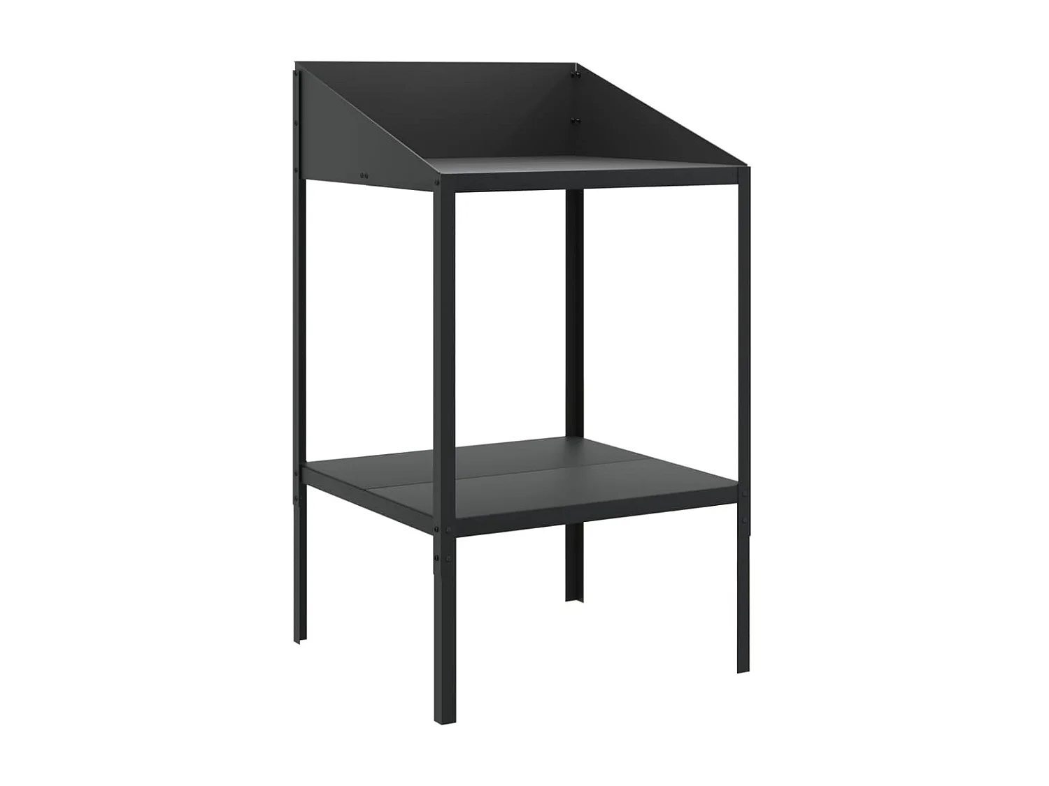 Soporte de plantas acero galvanizado antracita 56,5x54,5x100 cm ES32004