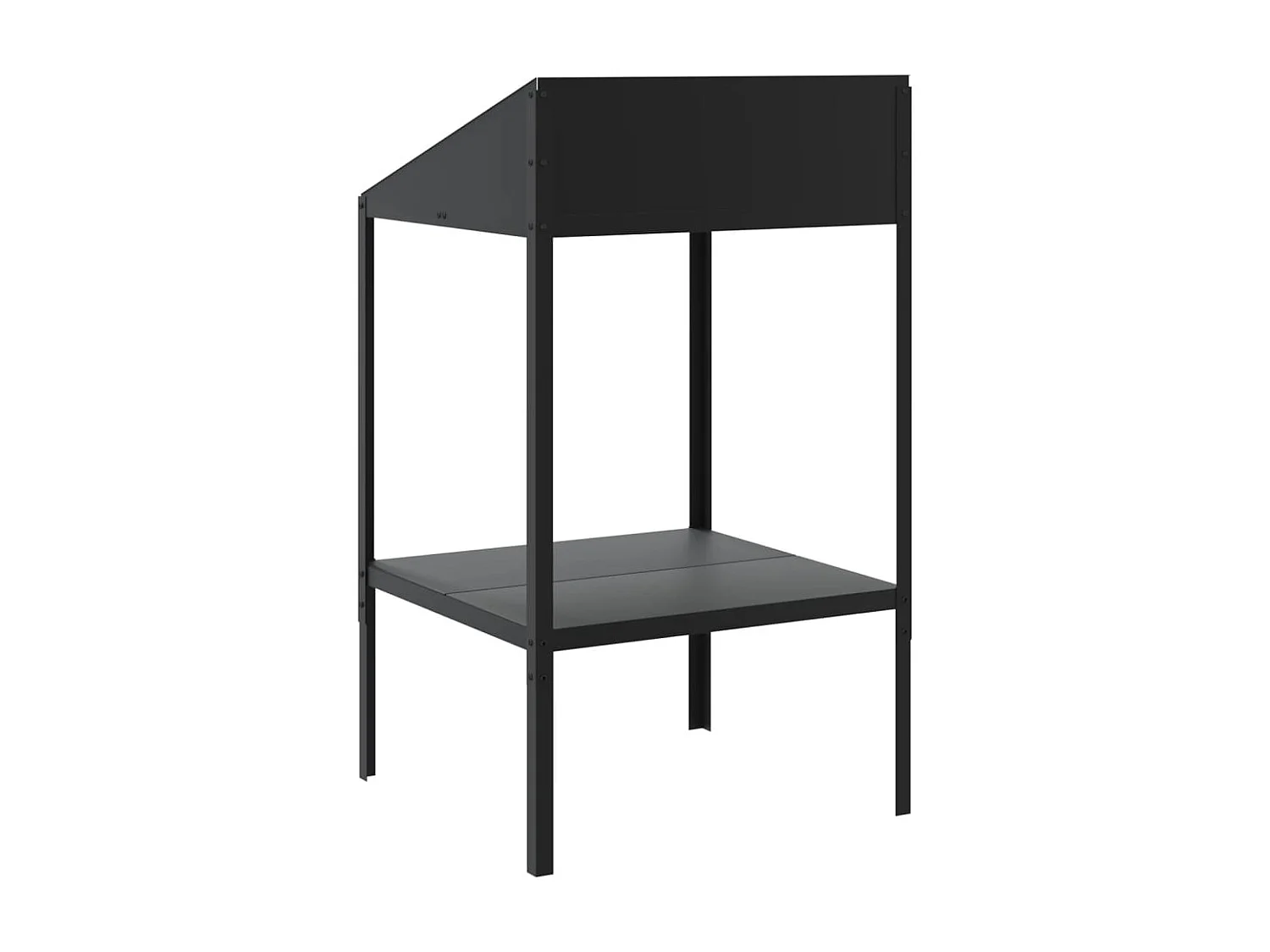 Soporte de plantas acero galvanizado antracita 56,5x54,5x100 cm ES32004