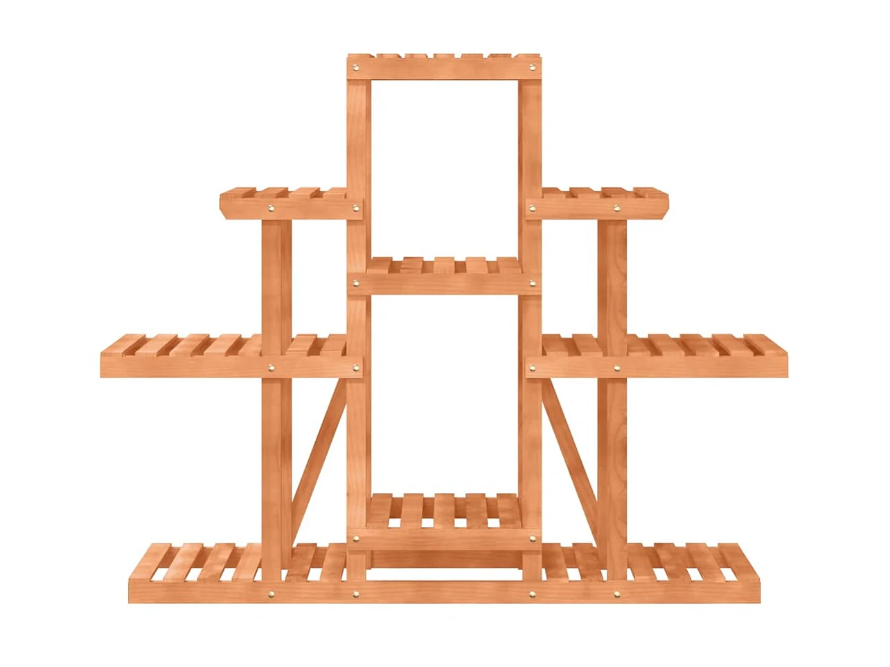 Suporte de plantas 110x25x96 cm madeira de abeto maciça PT672512