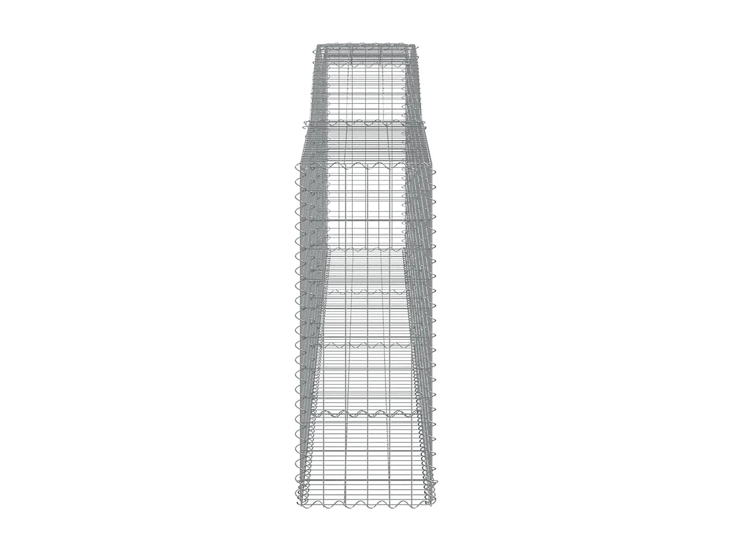 Panier de gabions arqué 400x50x120/140 cm Fer galvanisé WVGQ5570