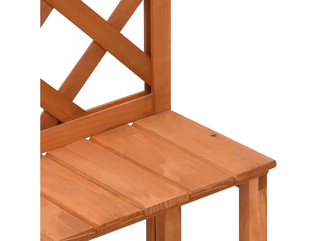 Plantenrek met latwerk 70x42x115 cm massief vurenhout NL567842