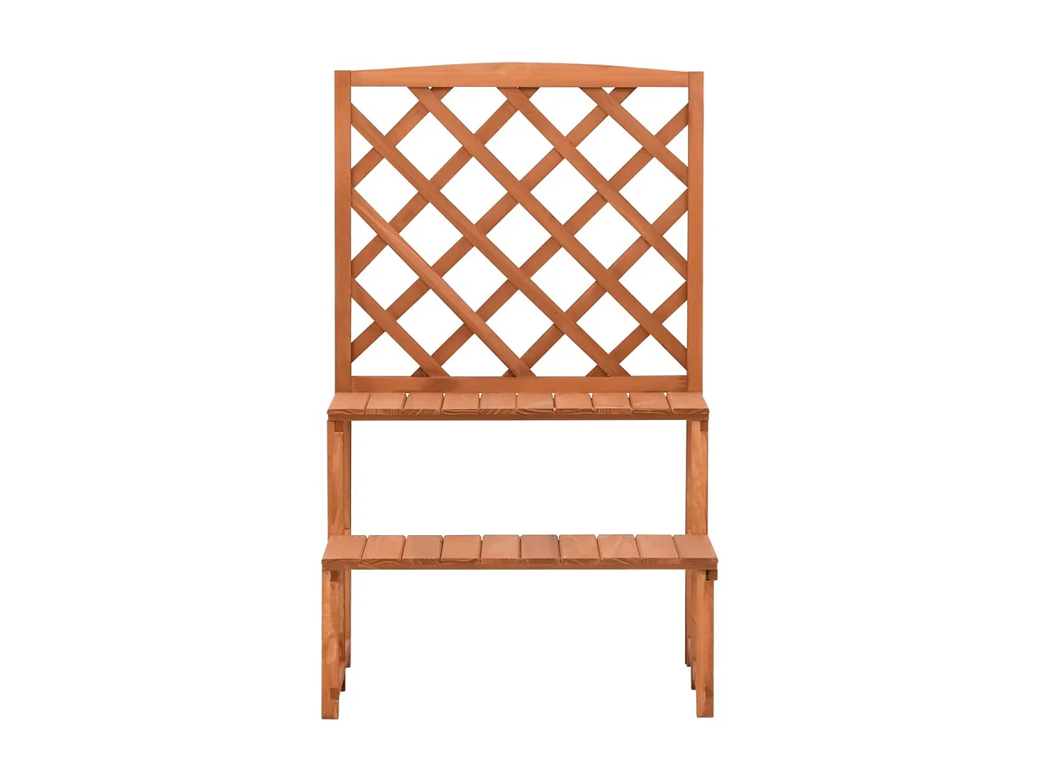 Jardinière Support de plantes et treillis 70x42x115cm Bois de sapin massif BE2615