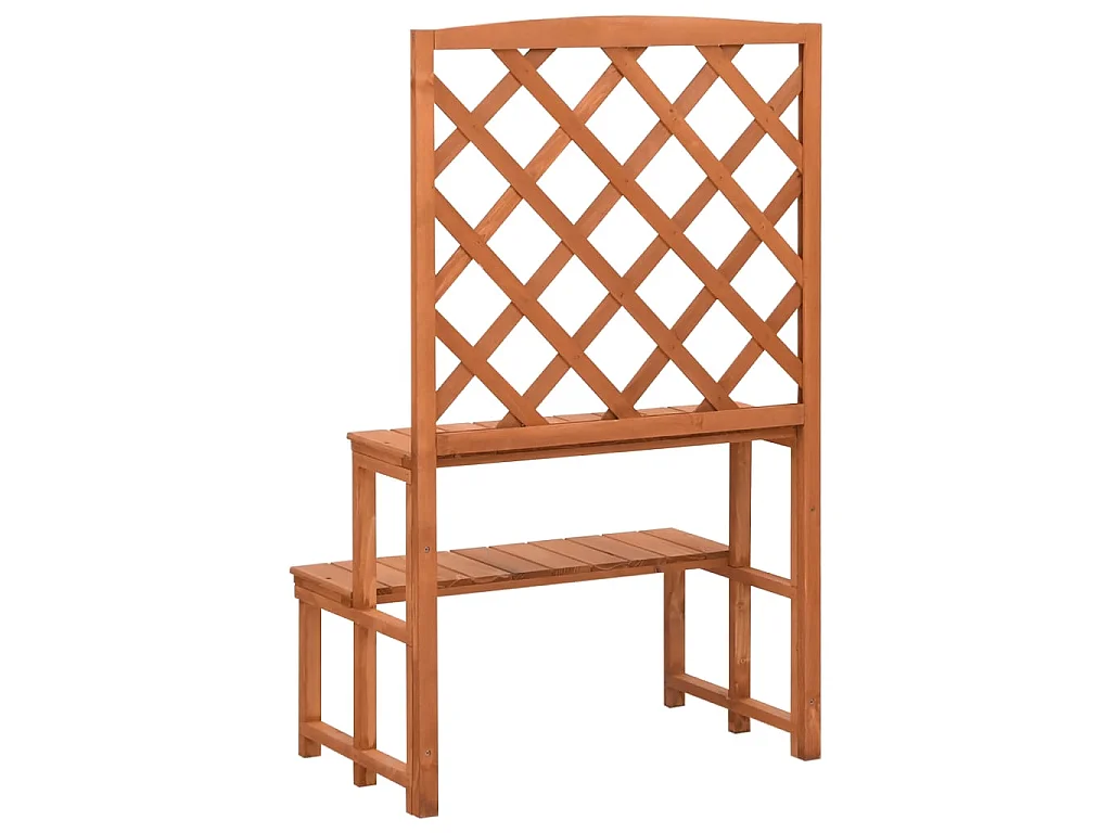 Jardinière Support de plantes et treillis 70x42x115cm Bois de sapin massif BE2615