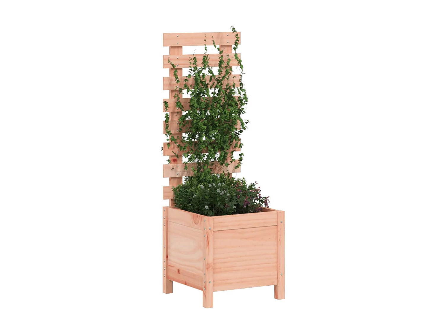 Jardinière avec support 39x39,5x114 cm bois massif douglas BE9820