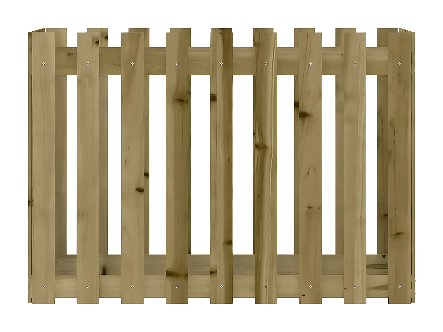 Canteiro elevado c/ design cerca 100x50x70 cm pinho impregnado PT429109