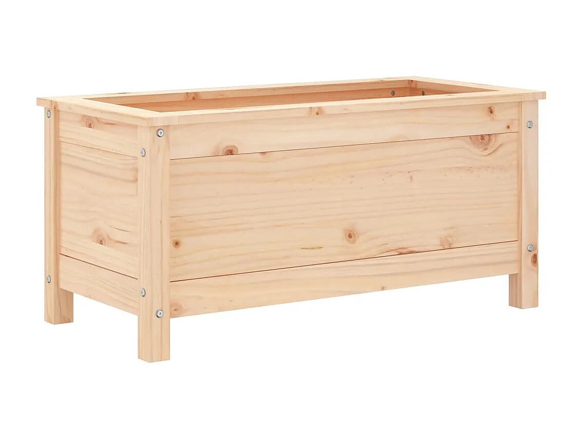 Jardinera madera maciza de pino 82,5x40x39 cm ES41207