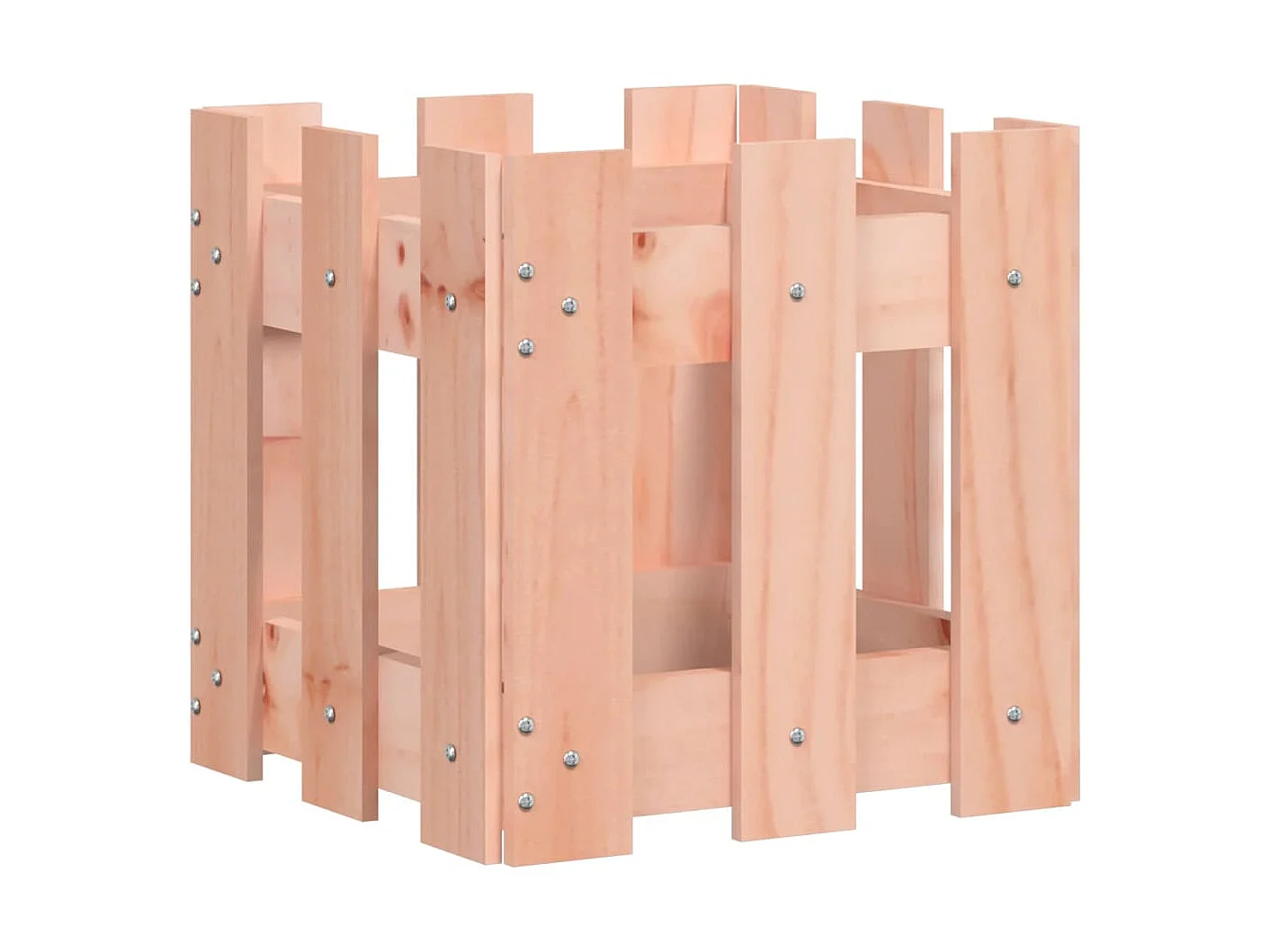 Plantenbak met hekontwerp 30x30x30 cm massief dougashout NL732093