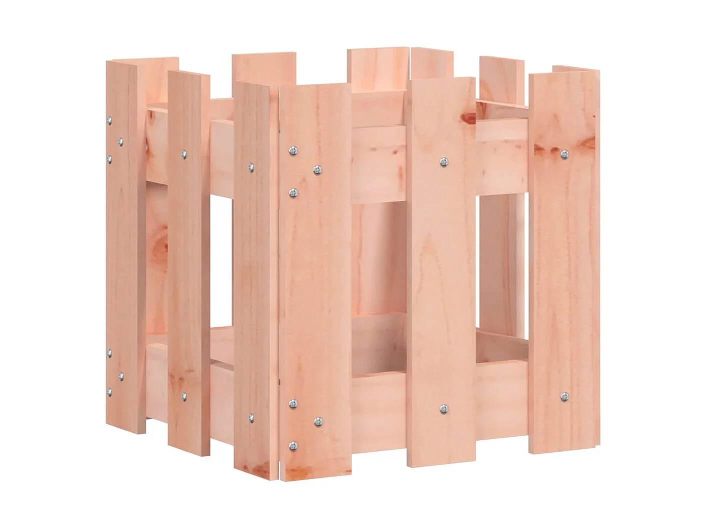 Plantenbak met hekontwerp 30x30x30 cm massief dougashout NL732093